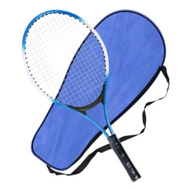 Imagem de KiBcsLic Raquete de tênis infantil, raquete de tênis leve, a choques, prática e esportiva para jogos ao ar livre no quintal no verão, Azul