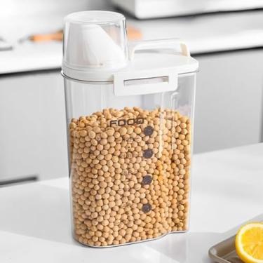 Imagem de Pote Hermético em Acrílico, Transparente, Multiuso, Capacidade 1800ml, 22x9x15cm, para Armazenamento de Alimentos