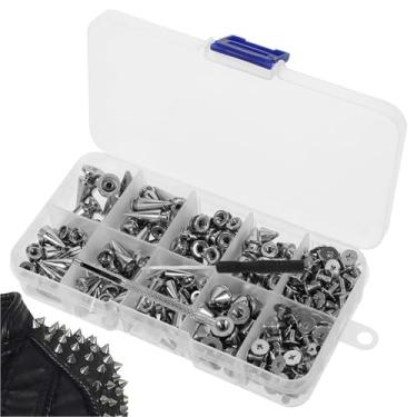 Imagem de Pregos de roupas | Decoração artesanal artesanal, kit de tachas de liga de zinco para roupas | para jaquetas, sapatos, bolsas de cinto, coleiras de cachorro, calças, jeans, jaqueta