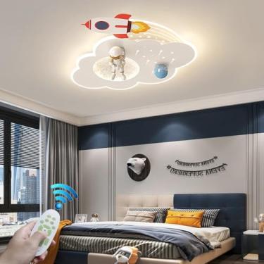 Imagem de Luminária de teto em formato de nuvem, estilo ficção científica moderna, com LED, para quarto infantil, com controle remoto e regulagem de intensidade, ideal para restaurantes, quartos, escr