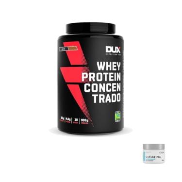 Imagem de Kit Whey Protein Concentrado 900g - Cookies + Creatina Monohidratada Dux 100g