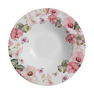 Imagem de Jogo De Pratos Fundo Flor Encanto Alleanza C/6 Und 1 Linha - Alleanza 