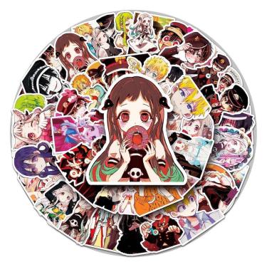 Imagem de Adesivos Toiletbound Hanakokun Anime, pacote de 50 unidades, 3-8 cm