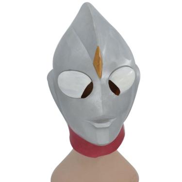 Imagem de Máscara facial completa com capacete Ultramanss Latex Cosplay Costume