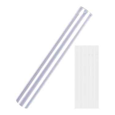 Imagem de MotiveTech Protetor de tronco de árvore em PVC com tiras autoadesivas, capa protetora para plantas externas em jardins, varandas e paisagismo, ideal para cortar, 40cm X 205cm