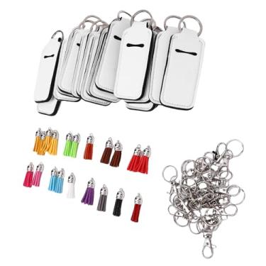 Imagem de Hztyyier Suporte para Chapstick de Sublimação Em Branco Premium DIY Lip Balm Sleeve para Presentes e Artesanatos Personalizados, Chaveiro Manga de Batom para Mulheres e Meninas, Material de Borracha