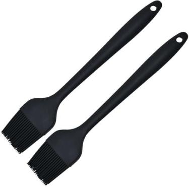 Imagem de Pincel Culinario De Silicone Preto Kit 02 Un - Art House