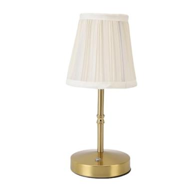 Imagem de YWBL-WH Candeeiro de Mesa LED Sem Fio Candeeiro de Mesa Portátil Com 3 Temperaturas de Cor Controle de Toque Regulável Design Vintage para Leitura de Quarto e Decoração de Escritório (#1)