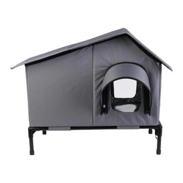 Imagem de Fxzqgnh Abrigo Externo para Gatos, Tenda Protetora, Casinha de Jardim às Intempéries, Abrigo de Inverno Isolado para Animais de Estimação, Casinha