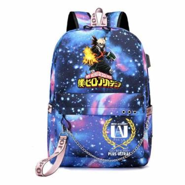 Imagem de Mochila My Hero Academia Midoriya Izuku Cartoon Kids School - Yiweisai