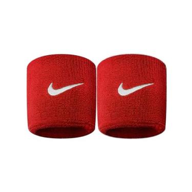 Imagem de Munhequeira Pequena Swoosh Wristband 2 Unid, Único, Vermelho
