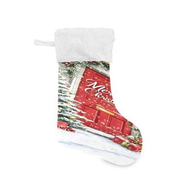 Imagem de xigua Árvore de Natal, meia de Natal, grande, doces, presente pendurado, meias de Natal, decoração para decoração de festa de férias em família, lareira