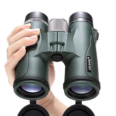 Imagem de Telescópio monocular, binóculos de alta potência 10 x 42 telescópio de alta potência profissional ao ar livre, binóculos verde exército