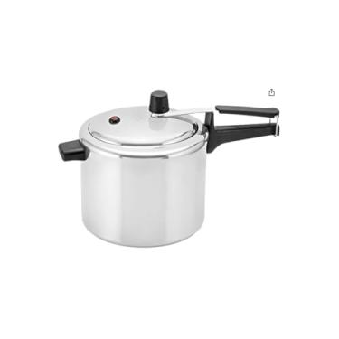 Imagem de Panela de Pressão Polida Classic, 4,5 Litros, Liga de Alumínio, com Válvula de Segurança, Cabo em Baquelite, 20x20x30 cm
