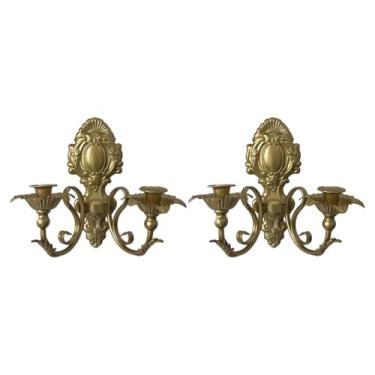 Imagem de Ｂｅｓｇａ Castiçal de parede estilo candelabro nórdico para decoração de casa de campo, aniversário, quarto ou sala de jantar, Ouro