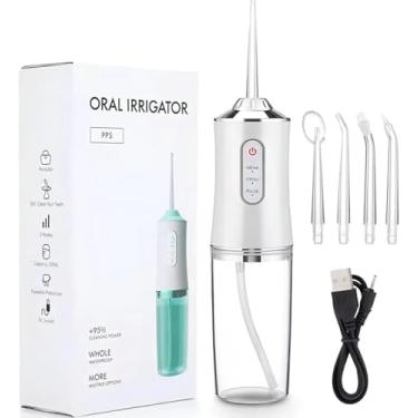 Imagem de Irrigador Oral Portátil Jato de Água Recarregável – Water Flosser Dental com 3 Modos, Limpeza Profunda e Saúde Bucal