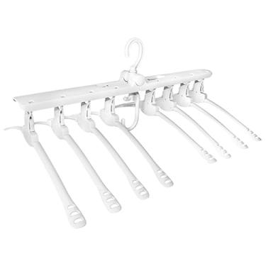 Imagem de Cabide retrátil multifuncional para varal e guarda-roupa 52x41,5x21