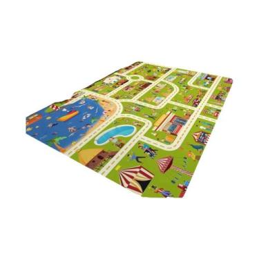 Imagem de Tapete De Brincar Com Tema De Trânsito Para Meninos E Meninas, Tapete 