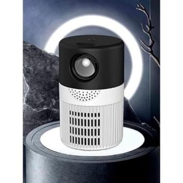 Imagem de ANJ.GG Projetor LED Portátil YT400, LCD, 1080P Nativo, Resolução Máxima 4K 4096x2160, Home Theater, Cinema, Multimídia, Correção Keystone, 10x10x20 cm