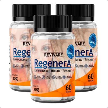 Imagem de Kit 3x Regenera Rejuvenescedor Multivitamínico 60Caps-Unissex