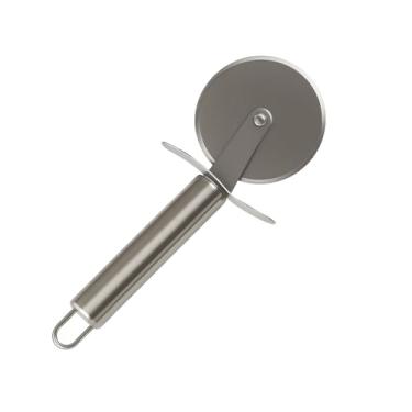 Imagem de Cortador de Pizza Profissional em Aço Inox 19cm – Lâmina Afiada, Corte Preciso, Alta Durabilidade e Design Ergonômico para Cozinhas e Pizzarias