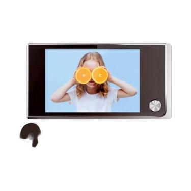 Imagem de Câmera De Olho Mágico Sem Fio De 3,5 Polegadas Com Monitor LCD 120 gra