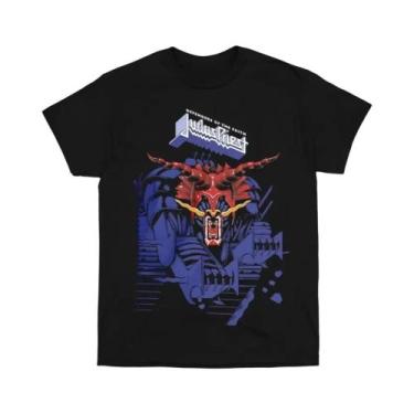 Imagem de Camiseta Unissex De Algodão Com Gola Redonda JUDAS PRIEST Metal Rock M