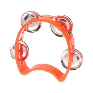 Imagem de Tamborim De Metal Portátil Para Crianças, Instrumento Musical De Percu