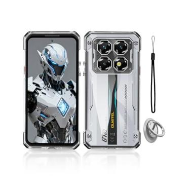 Imagem de KONXISA Capa para OUKITEL WP60 5G, capa de telefone com fivelas e cordões, capa protetora de material TPU premium, capa protetora com arranhões, resistente a quedas, anti-impressão digital