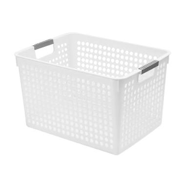 Imagem de Phefop Cesta de Armazenamento de Plástico, 12,0 X 8,5 X 6,9 pol. Cesta de Armazenamento Com Topo Aberto, Pequena Caixa Organizadora Profunda para Despensa, Cozinha, Armário de Banheiro