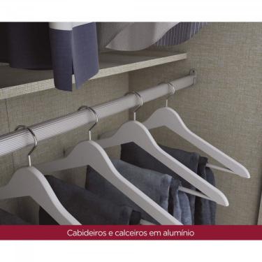 Imagem de Guarda Roupa Casal 6 Portas 3 Gavetas Internas Jade Henn Rústico/off White