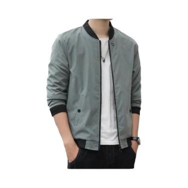 Imagem de Jaqueta Aviador Masculina À Prova De Vento De Manga Longa Casual Para 