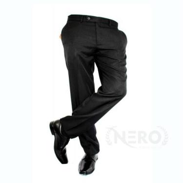 Imagem de Calça Social Masculina Slim Preto Com Forro Canelado Qualidade Premium