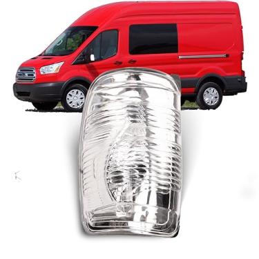 Imagem de WOZUA Tampa de luz indicadora de espelho lateral Clern lado esquerdo do motorista serve para Ford Transit T150 250 350 2015-2021