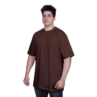 Imagem de Camisetas Oversized Unissex Lisas 100% Algodão Premium De Alta Qualida