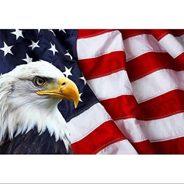 Imagem de DORCEV Fundo de 2,4 x 1,8 m, bandeira americana, estrelas e listras, fundo da bandeira dos EUA para Memorial Day, 4 de julho, Dia da Independência, Dia do Trabalho, Veteranos, Festa Patriótica