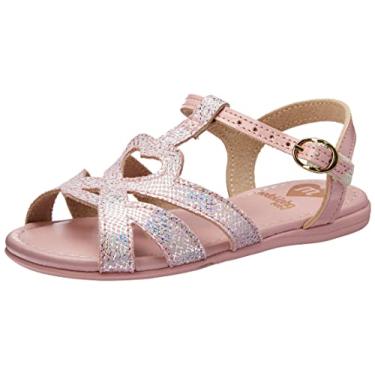 Imagem de Sandália Molekinha Infantil Holográfico Bebê-Meninas, Rosa, 24