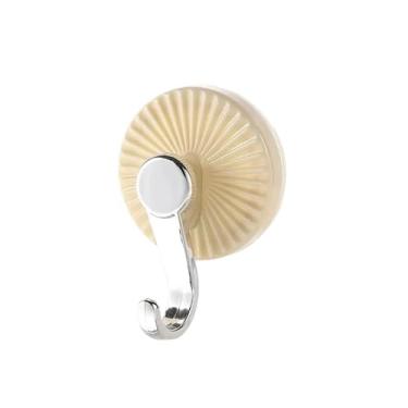 Imagem de Ganchos de ventosa, cabides de roupas, toalhas de banheiro e cozinha, ganchos de parede, prateleiras de armazenamento, acessórios para casa (bege)