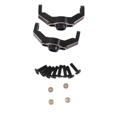 Imagem de Peças de carro RC compatíveis com Traxxas para TRX4M 1/18 RC Crawler Acessórios de carro 2 peças bloco de rodízio de latão C-Hub Carrier 9733