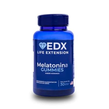 Imagem de Melatonina em Gomas para Sono e Dormir, Gummies de Melatonina 30 Unidades, Sabor Morango, Suplemento Alimentar – EDX Life Extension