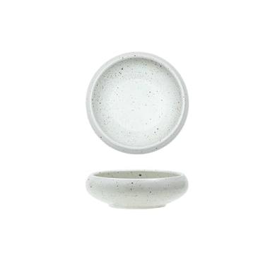 Imagem de Esmalte de gergelim retrô de cerâmica prato redondo utensílios de mesa requintados - esmalte de gergelim 10 cm