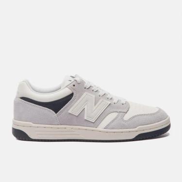 Imagem de Tênis New Balance 480 Cinza Bege Claro BB480HEI-Unissex