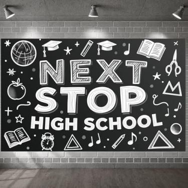 Imagem de School Transition High School Banner Book Pattern Graduação para Cerimônia de Formatura Promoção 8ª Série