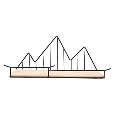 Imagem de Prateleira de loja Ainoli Salon Linhas geométricas simples Prateleira de montagem em parede para cozinha de parede de entrada