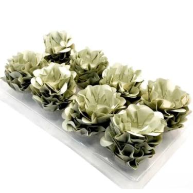 Imagem de Kit Forminhas para Doces Finos Formato Flor Para Festa 40/80/120 Aniversário Batizado Casamento para Festas, Aniversário, Casamento, Batizado e Celebrações(GELO,KIT 80 FORMINHAS)