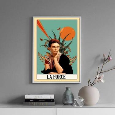 Imagem de Quadro Carta Tarot La Force - Frida 33X24Cm