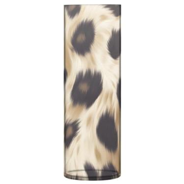Imagem de Qilmy Vaso fashion com estampa de leopardo para flores, vaso de belas artes, decoração de casa para escritório, sala de jantar, sala de estar, casamento501