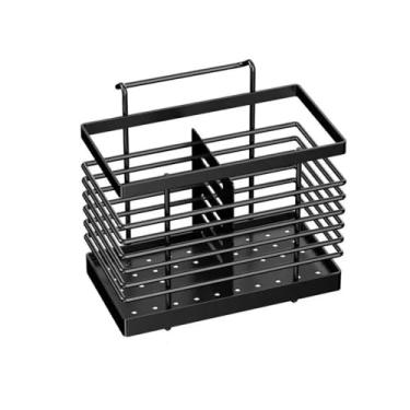 Imagem de x3anggyt5 Suporte de utensílios de cozinha pendurado suporte de talheres pia caddie talheres escorredor de aço inoxidável organizador de pauzinhos de cozinha suporte de utensílios de cozinha