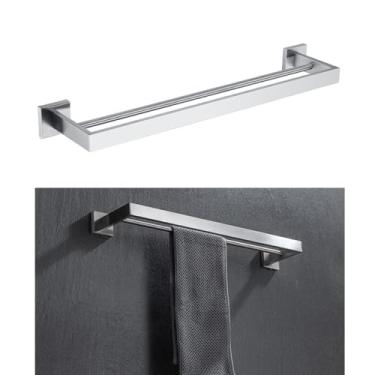 Imagem de Conjunto de ferragens de banheiro de aço inoxidável acessórios de banheiro toalheiro preto rack de barra de toalha dourada suporte de toalha, 002FW