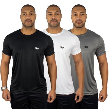 Imagem de Kit 3 Camisetas Color Sports Masculinas Dry Basic Treino-Masculino